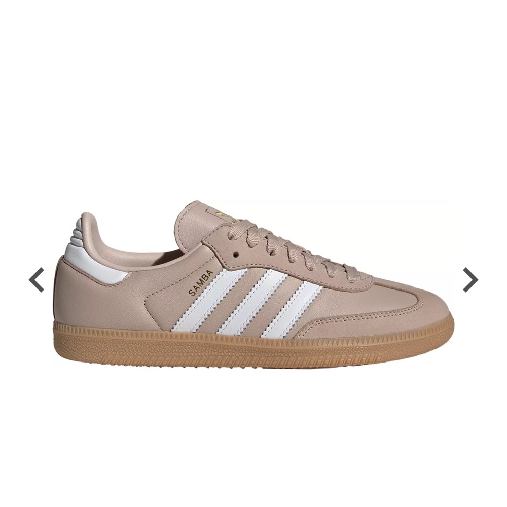 Adidas Samba Light Brown Sneakers with White Accents women's
